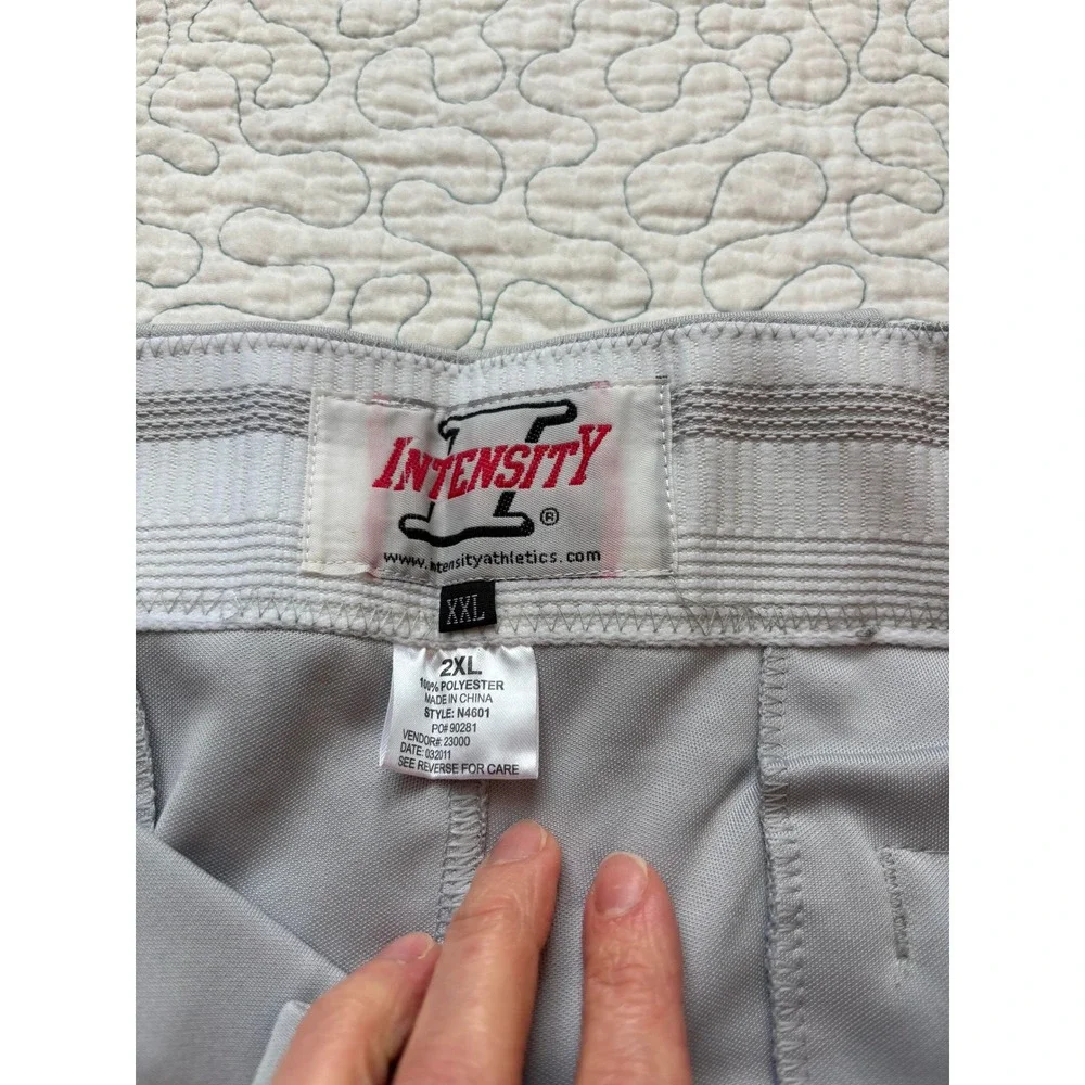 Intensity Mens Gray Baseball Pants  Athletic‎ Uniform Trousers Size XXL